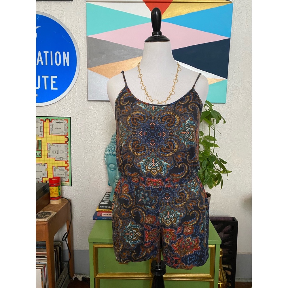 Breezy casual summer paisley romper